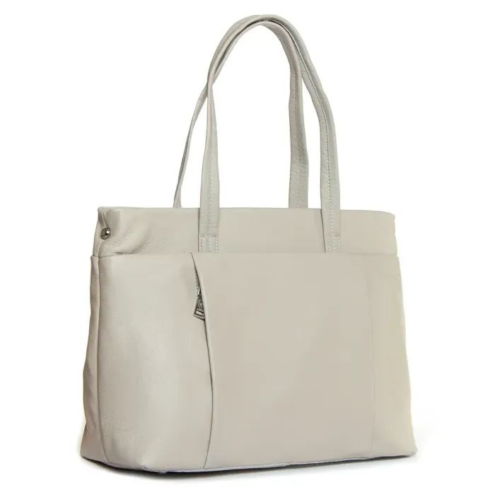 Сумка жіноча Класична шкіра ALEX RAI 2036-9 white-grey