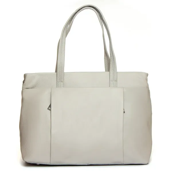 Сумка жіноча Класична шкіра ALEX RAI 2036-9 white-grey