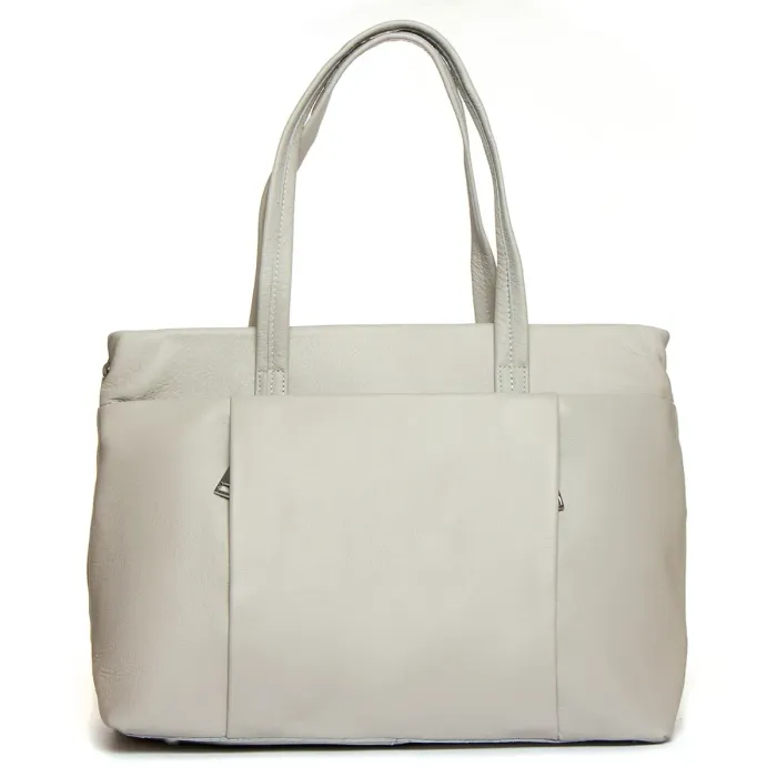 Сумка жіноча Класична шкіра ALEX RAI 2036-9 white-grey