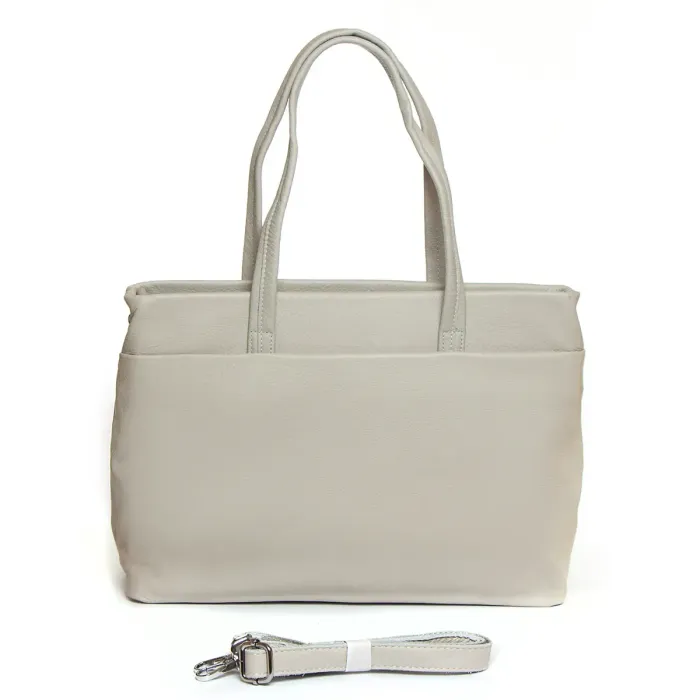 Сумка жіноча Класична шкіра ALEX RAI 2036-9 white-grey