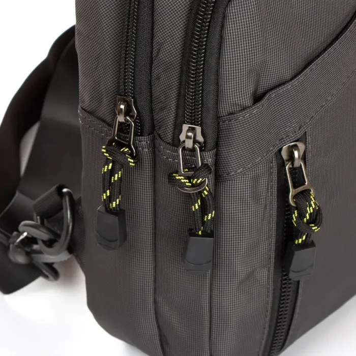 Сумка чоловіча на плече нейлон Lanpad 82055 grey