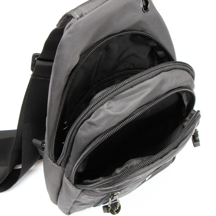 Сумка чоловіча на плече нейлон Lanpad 82055 grey