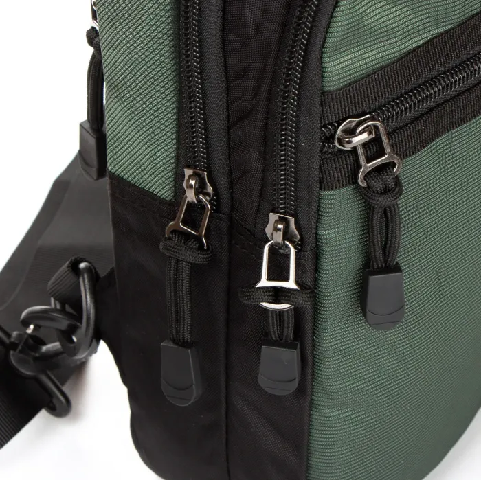 Сумка чоловіча на плече нейлон Lanpad 82050 green