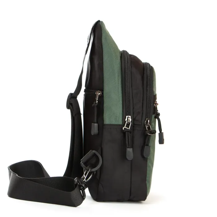 Сумка чоловіча на плече нейлон Lanpad 82050 green