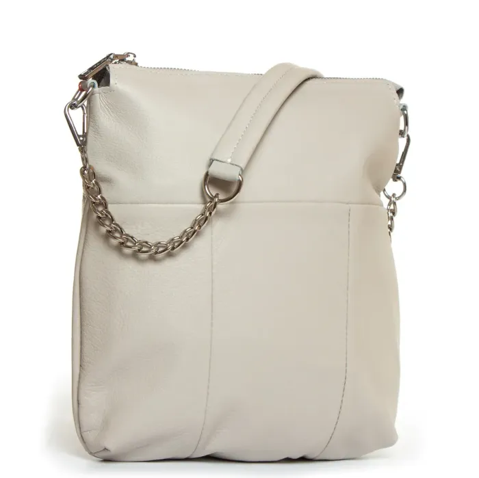 Сумка Класична шкіра ALEX RAI 2030-9 white-grey