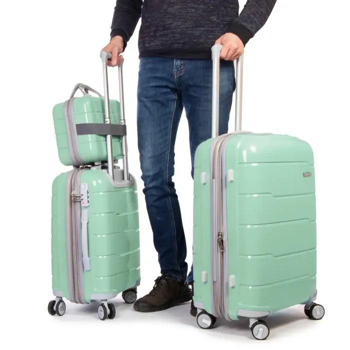 Дорожня Валіза 2/1 ABS-пластик FASHION PP1-PLUS-1 green