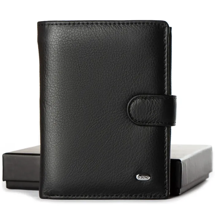 Кошелек Classic Мужской кожа DR. BOND M1 black