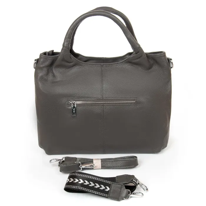 Сумка Женская Классическая кожа ALEX RAI 9502-9 grey