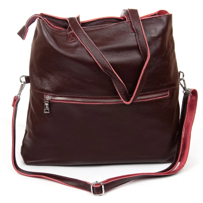 Сумка Женская Классическая кожа ALEX RAI 2043-9 bordo