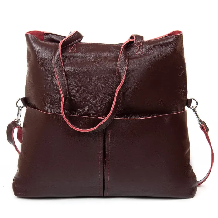 Сумка Женская Классическая кожа ALEX RAI 2043-9 bordo