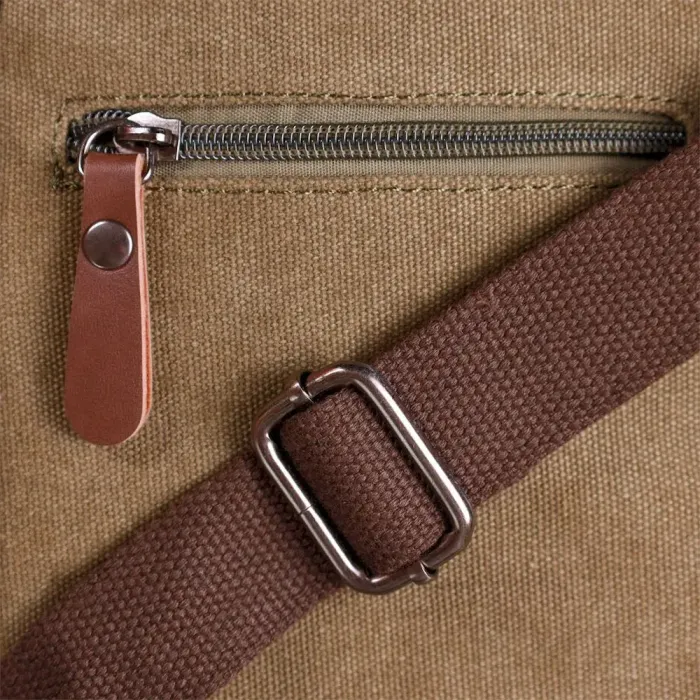 Цікава невелика чоловіча сумка із щільного текстилю Vintage 22219 Оливковий