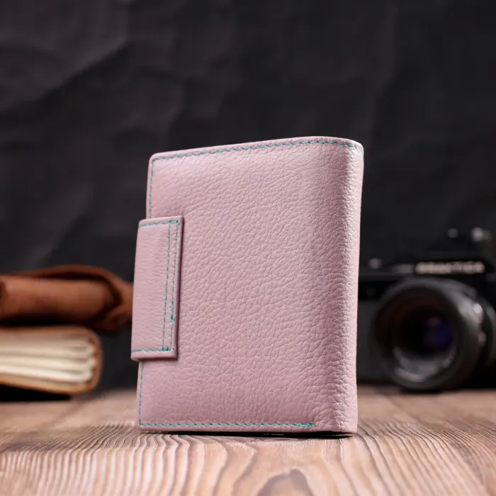 Интересное портмоне с монетницей для женщин из натуральной кожи ST Leather 19452 Бежевый