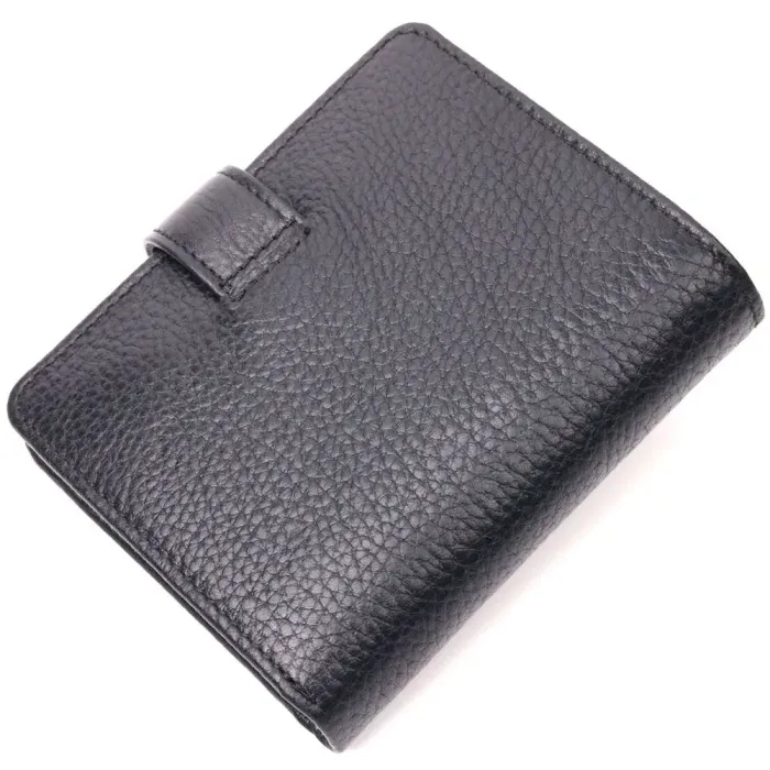 Интересный бумажник для мужчин из натуральной кожи KARYA 21329 Черный