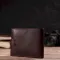 Цікавий горизонтальний гаманець для чоловіків з натуральної гладкої шкіри CANPELLINI 21892 Коричневий