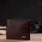 Цікавий горизонтальний гаманець для чоловіків з натуральної гладкої шкіри CANPELLINI 21892 Коричневий