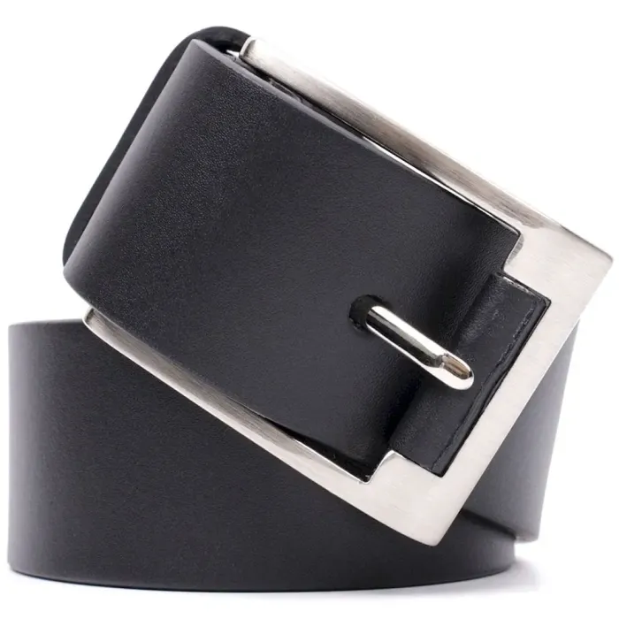 Цікавий ремінь під джинси з натуральної шкіри GRANDE PELLE 11687 Чорний