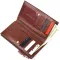Цікавий складний гаманець з натуральної шкіри KARYA 21131 Коричневий