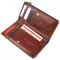 Цікавий складний гаманець з натуральної шкіри KARYA 21131 Коричневий