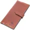Цікавий вертикальний гаманець із натуральної шкіри GRANDE PELLE 11660 Коричневий