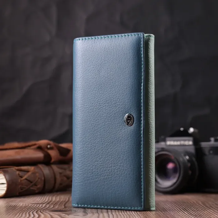 Цікавий жіночий гаманець з натуральної шкіри ST Leather 22525