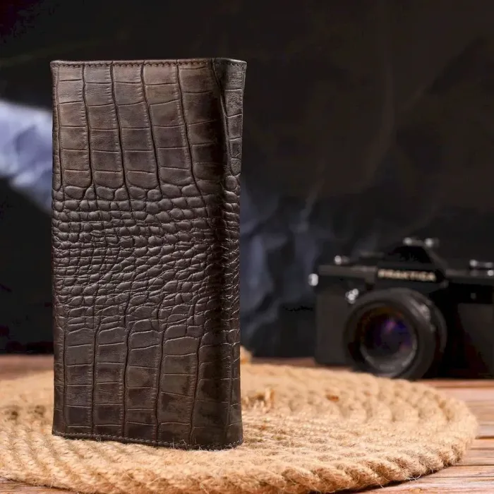 Интересный женский кошелек с монетницей из натуральной фактурной кожи CANPELLINI 21530 Разноцветный