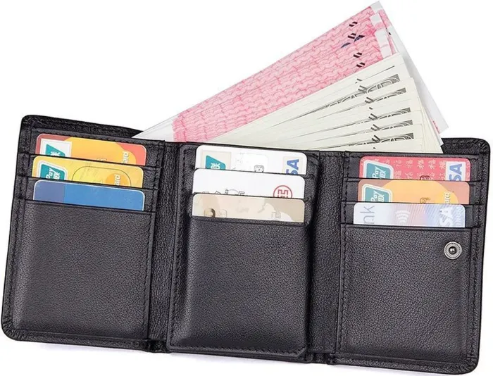 Гаманець Vintage 14467 шкіряний Чорний