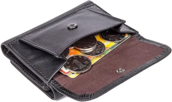 Гаманець Vintage 14467 шкіряний Чорний