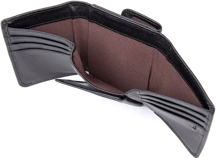 Гаманець Vintage 14467 шкіряний Чорний