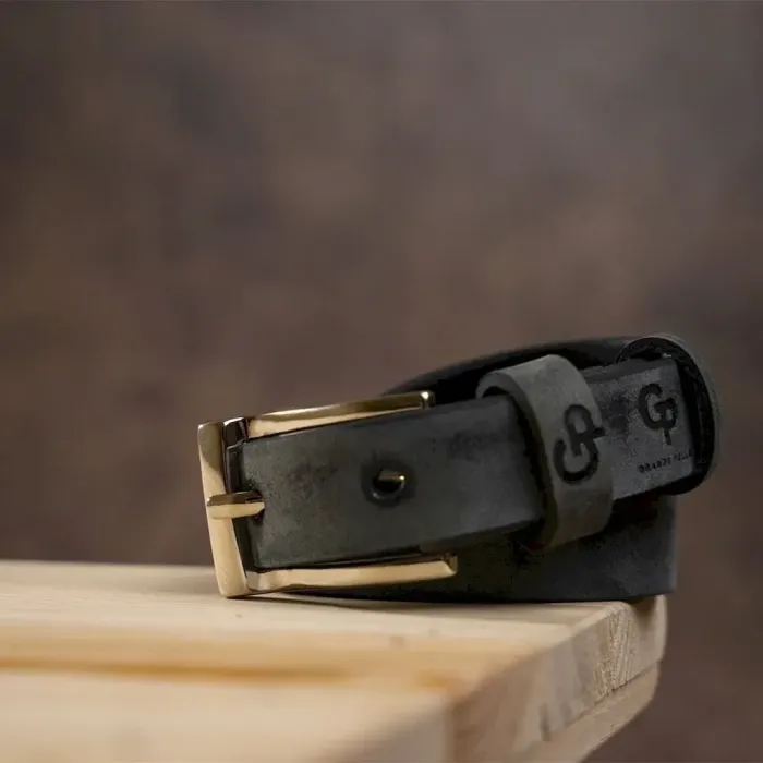 Ремінь жіночий Grande Pelle 11069 Сірий шкіра