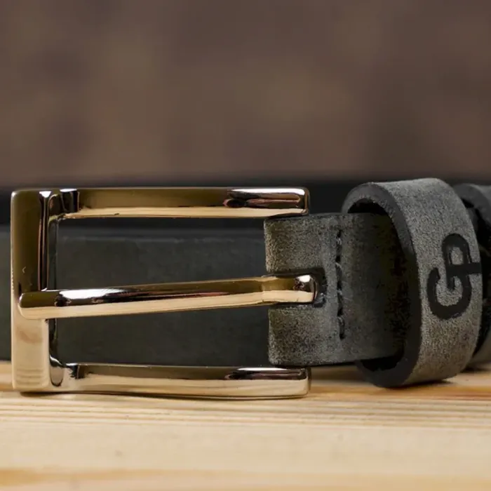 Ремінь жіночий Grande Pelle 11069 Сірий шкіра