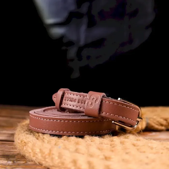 Вишуканий жіночий ремінь з натуральної шкіри Grande Pelle 21441 Рожевий