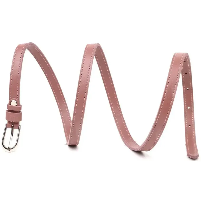 Вишуканий жіночий ремінь з натуральної шкіри Grande Pelle 21441 Рожевий