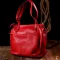 Яскрава та містка жіноча сумка з ручками KARYA 20880 шкіряна Червоний