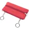 Яскрава шкіряна ключниця на блискавці ST Leather 22557 Червоний