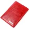 Яркая обложка на паспорт из фактурной кожи KARYA 20915 Красный