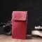 Яскрава жіноча ключниця футляр із натуральної шкіри GRANDE PELLE 22569 Червоний