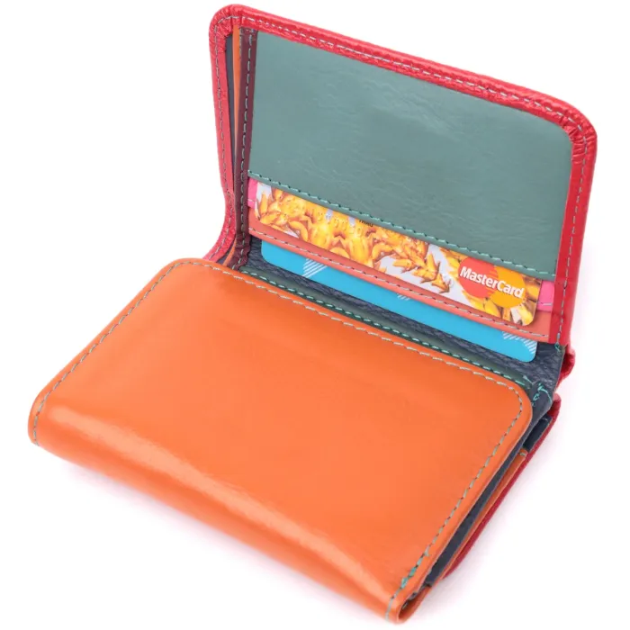 Яскравий гаманець для дівчат із натуральної шкіри ST Leather 22498