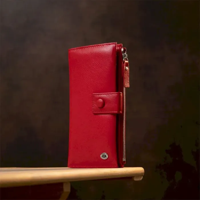 Яскравий жіночий гаманець ST Leather 19374 Червоний