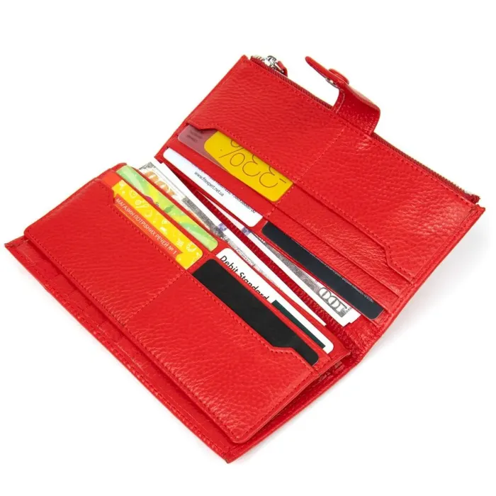 Яскравий жіночий гаманець ST Leather 19374 Червоний