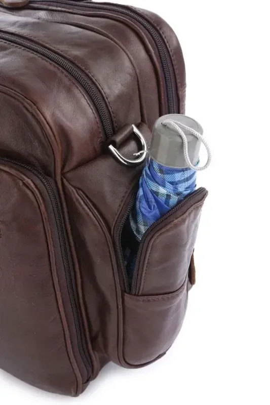 Сумка дорожня Vintage 14055 Коричнева