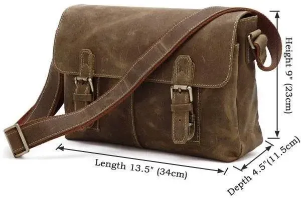 Сумка чоловіча Vintage 14118 вінтажна шкіра Коричнева