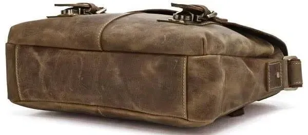 Сумка чоловіча Vintage 14118 вінтажна шкіра Коричнева