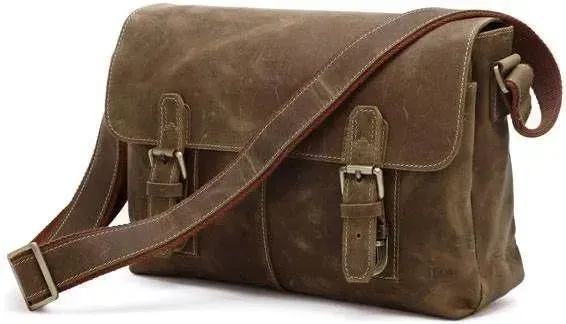 Сумка чоловіча Vintage 14118 вінтажна шкіра Коричнева