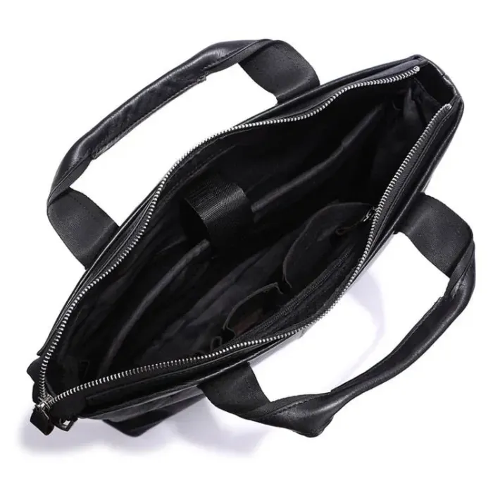 Сумка чоловіча Vintage 14112 для документів А4 Чорна