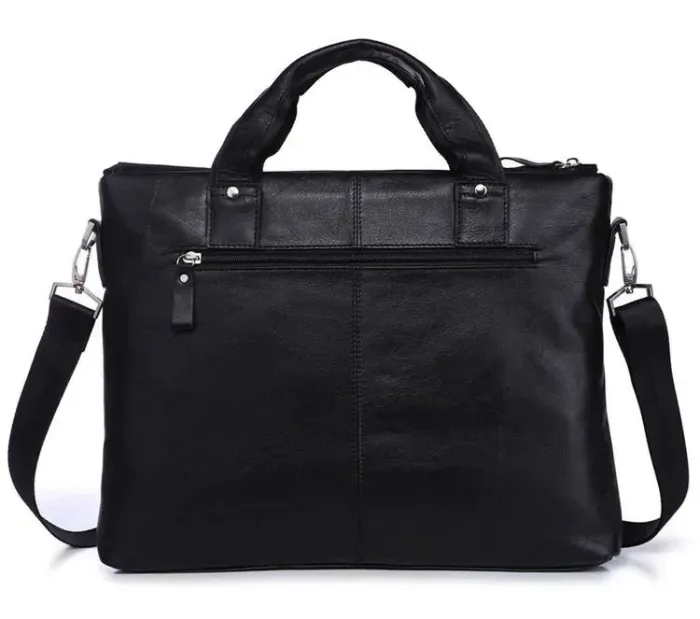 Сумка чоловіча Vintage 14112 для документів А4 Чорна