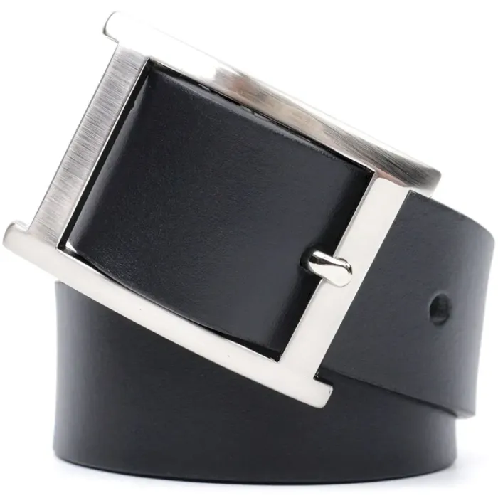 Якісний пояс під штани для чоловіків з натуральної шкіри GRANDE PELLE 11689 Чорний