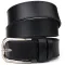Якісний ремінь для чоловіків з натуральної шкіри Grande Pelle 21463 Чорний