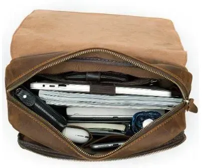 Качественный рюкзак из натуральной кожи Vintage 14872 Коричневый