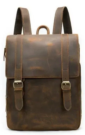 Качественный рюкзак из натуральной кожи Vintage 14872 Коричневый