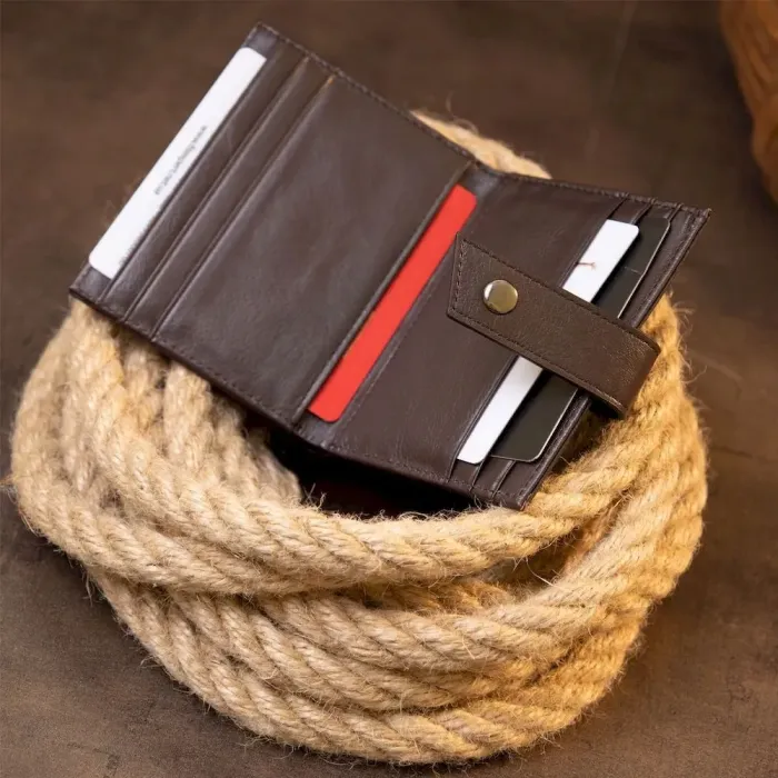 Картхолдер унисекс Vintage 20447 Темно-коричневый